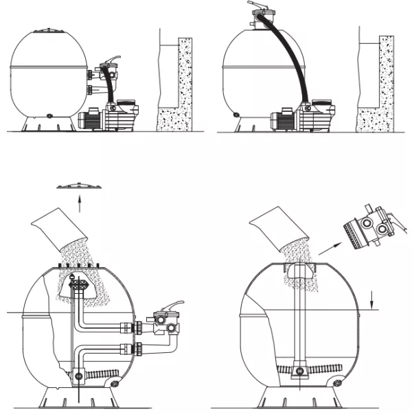 Hayward ProSide S0360SXE 30 м3/год фільтр з бічним підключенням - Фото №7