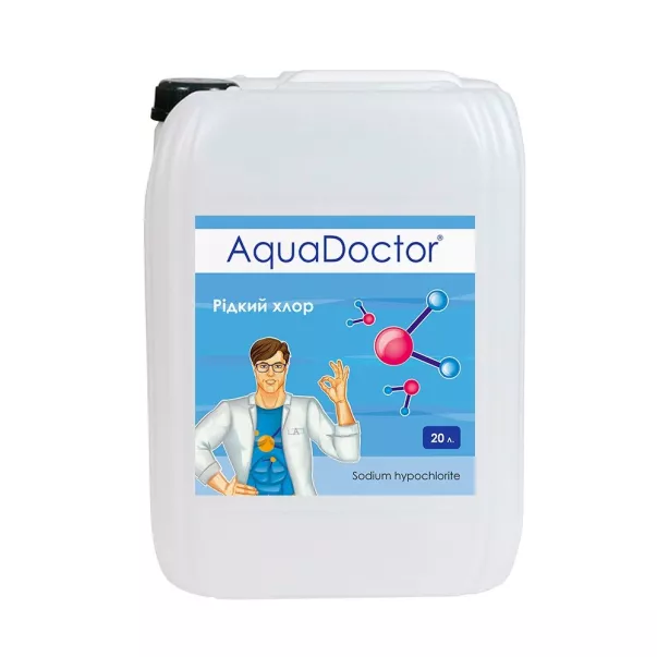 AquaDoctor C-15L рідкий стабілізований хлор 20 л - Фото №2