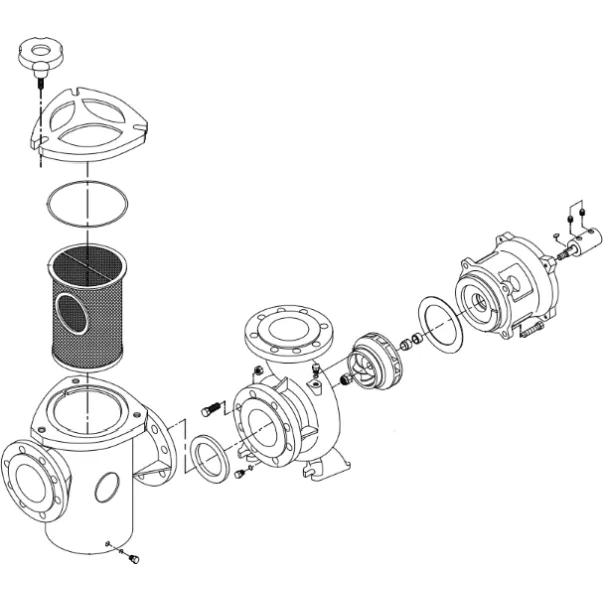 Hayward HCP5023E24, 21 м3/час, 1,5 кВт, 400 В насос для бассейна - Фото №5