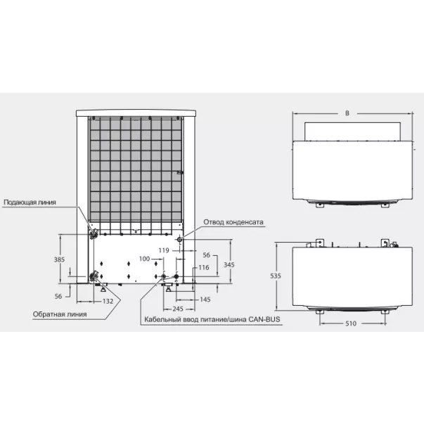 Bosch Compress 6000 AW7E 7 кВт інверторний тепловий насос для опалення та ГВП - Фото №5