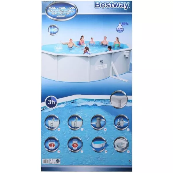 Bestway Hydrium 56586 збірний басейн 500x360x120 см - Фото №5
