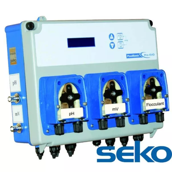 Seko Pool Kommander EVO pH / Rx / Floc автоматична станція дозування (3 насоса) - Фото №2