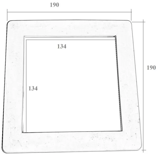 Лицевая рамка для скиммера EMAUX Standard EM0010 01051049 - Фото №2