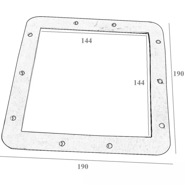 Резиновая прокладка для скиммера EMAUX EM0010 2051006 - Фото №2