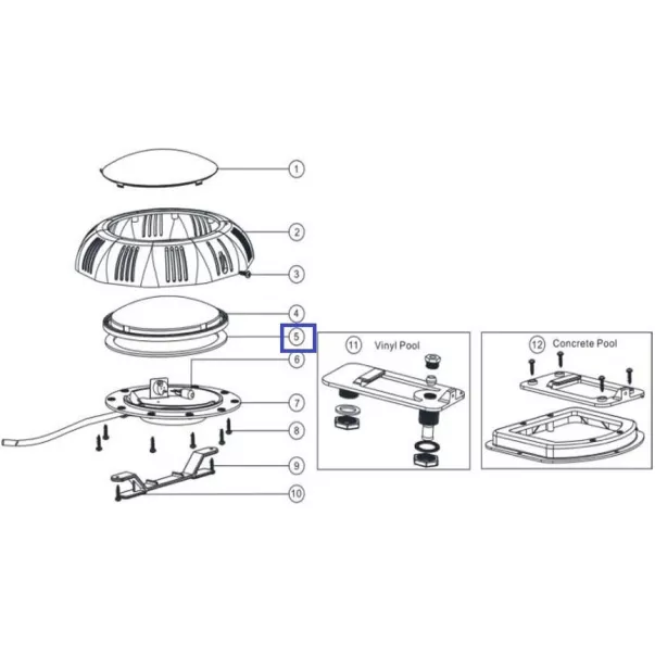 Кільце ущільнювача для LED прожектора Emaux UL-TP100 2021055 - Фото №2