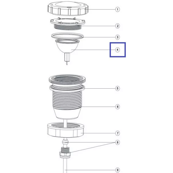 Сменная LED лампа для прожектора Emaux Led-P50 белая - Фото №3
