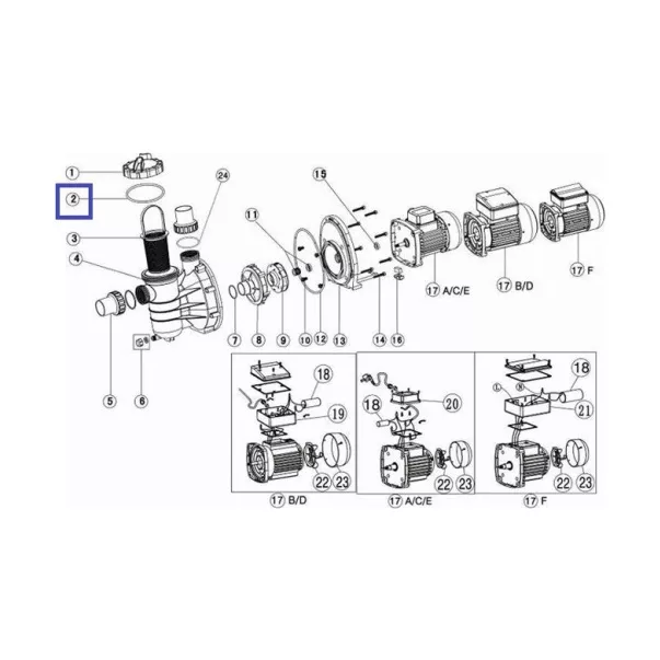 Резиновая прокладка под крышку насоса Emaux серии SS / O-Ring for lid для SS 2011074 - Фото №2