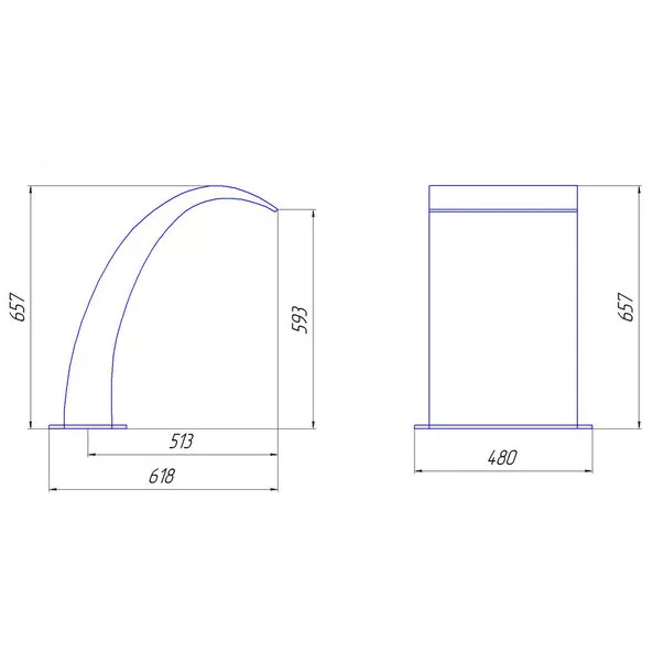 Водопад для бассейна 