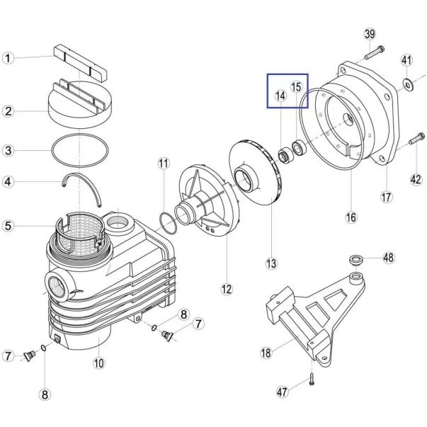 Сальник насоса CK, EP, KNG, ОК, KS, RKS 200.A/ RBH0005.02R/ RPUM1415.01R - Фото №2