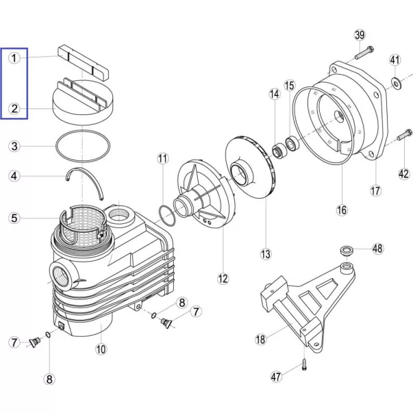 Кришка для насоса Kripsol CK RBH0002.02R - Фото №2