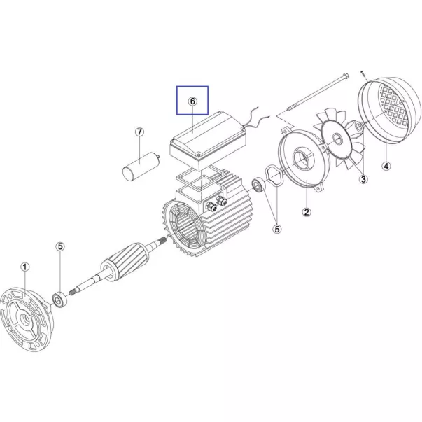 Коробка подключения насоса Kripsol одно фазазного KSE /EP/KNG/KSV-KAPV-KAV-KPRV (ASIN) (МЕС -80) (M) (RMOT0006.03R) - Фото №2
