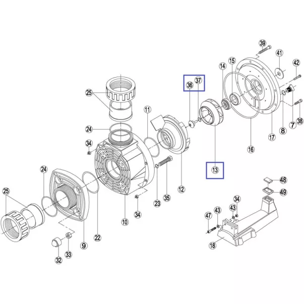 Крильчатка насоса Kripsol KA / KAP550 RPUM0013.19R - Фото №5