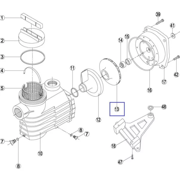 Крильчатка насоса Kripsol EP100 RKS133.A - Фото №2