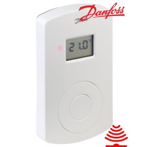 Danfoss беспроводной термостат для теплых полов с цифровым дисплеем и датчиком температуры пола 