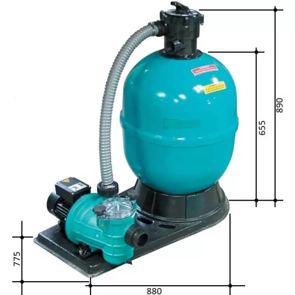 Gemas Neptune 500, 10 м3/час, 1,13 кВт фильтрационная установка - Фото №2