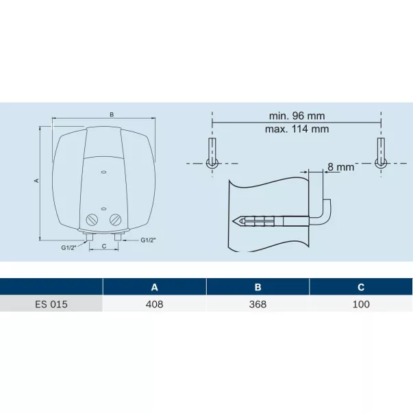 BOSCH TR 2000 T 15 B mini электрический водонагреватель - Фото №2