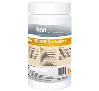 Шок- хлор в таблетках (20 г) BWT Benamin Quick 1 кг 