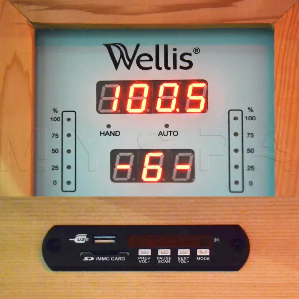 Wellis Helios 85*90*210см инфракрасная сауна  - Фото №8