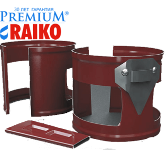 Тримач труби на дюбелі 125/90 Raiko Premium