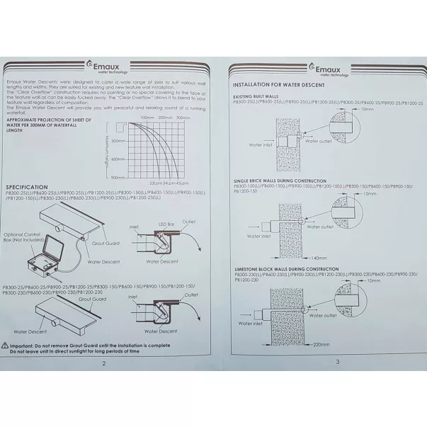 Emaux PB 300-150 стеновой водопад - Фото №19