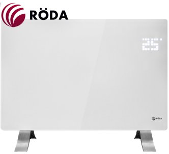 Roda RD-1500W конвектор электрический (white mirror)