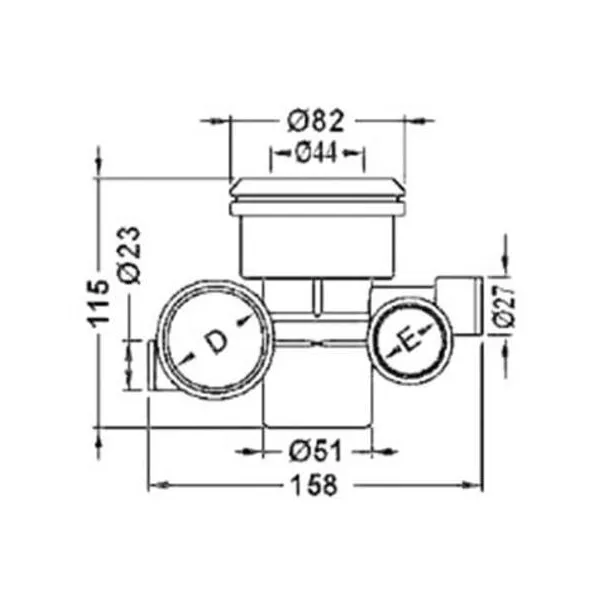 Emaux EM0031 прохід для гідромасажною форсунки - Фото №5