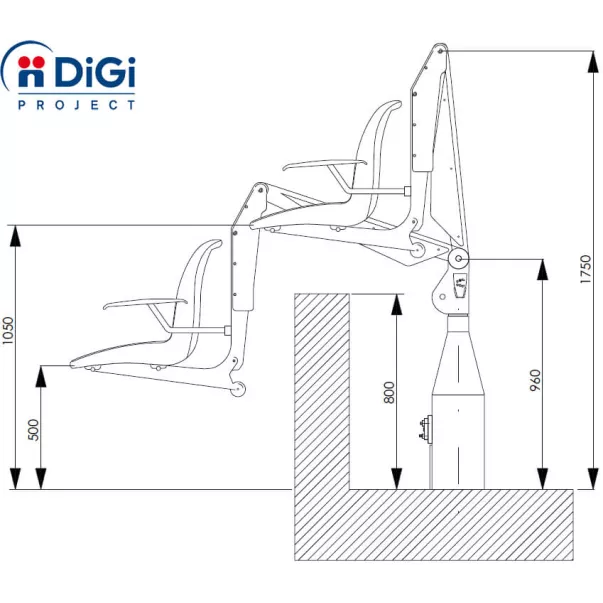 Digi Project F100M підйомник для людей з обмеженими здібностями - Фото №8