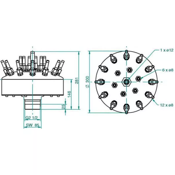 SpringFit Volcano 300 / 19-8 насадка для фонтану - Фото №3