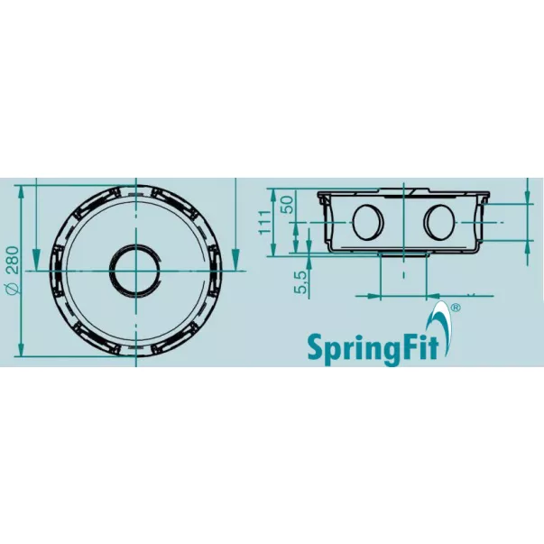 SpringFit водораспределітель для фонтану на 6 виходів 1,5 '' - Фото №2