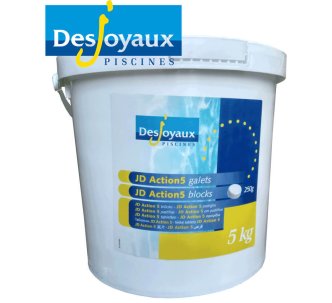 Desjoyaux JD Action хлор длительного действия 5 в 1 в таблетках (250г) 5 кг