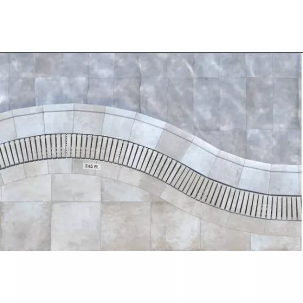 Rosa Gres 245FL Anti Slip 245х22 мм керамічна решітка переливу - Фото №11