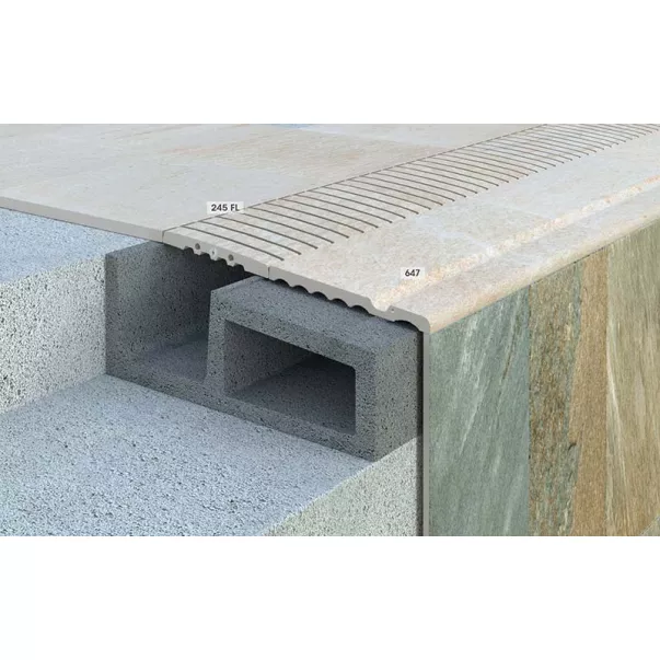 Rosa Gres 245FL Anti Slip 245х22 мм керамічна решітка переливу - Фото №13