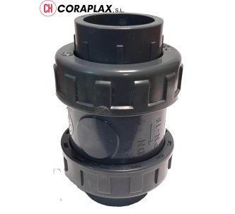 Обратный клапан ПВХ Coraplax пружинный d 16