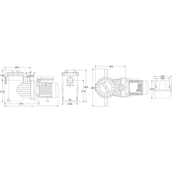Saci Smart Winner 300M 31 м3/год, 2,2 кВт, 230 В насос для басейну - Фото №6