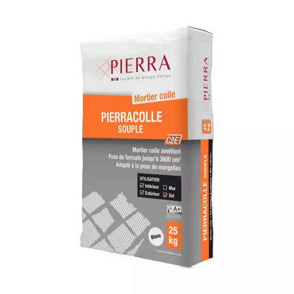 Pierra Mortier Colle 25 кг клей для бортового і терасного каменю