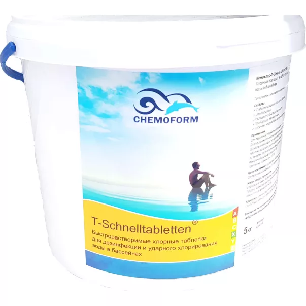 Chemoform T-Schnelltabletten шок хлор у таблетках 20г 5 кг - Фото №3