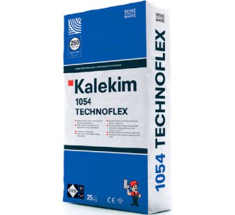 Kalekim Technoflex 25 кг однокомпонентний клей для басейнів, турецьких лазень (білий)