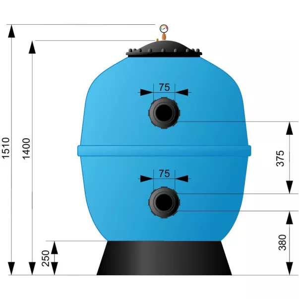 AquaViva M1050 43 м3/год піщаний фільтр для басейну - Фото №10