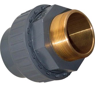EFFAST муфта розбірна перехідна із зовнішнім різьбленням PVC-U d40x1-1/4