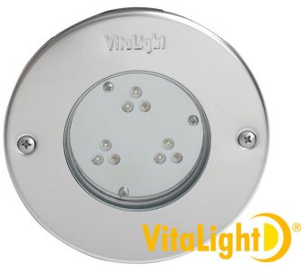 Fitstar VitaLight White 9 LED светодиодный мини прожектор для бассейна без ниши