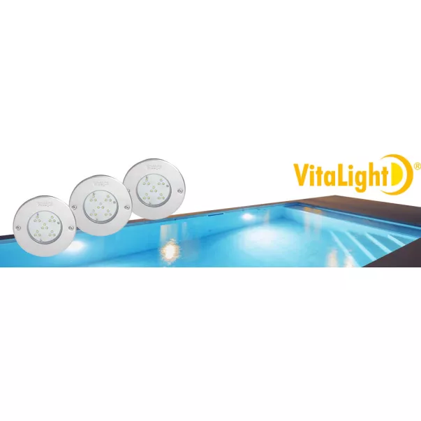 Fitstar светодиодный мини прожектор для бассейна LED 16/4 POWER без ниши - Фото №3