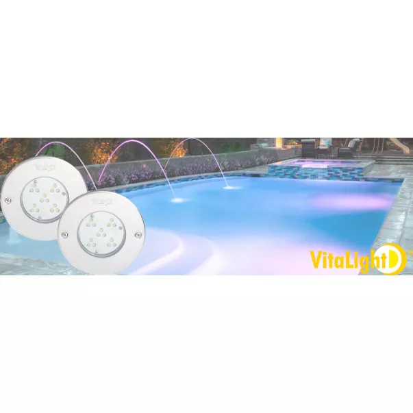 Fitstar VitaLight RGB15 LED світлодіодний міні прожектор для басейну без ніші - Фото №4