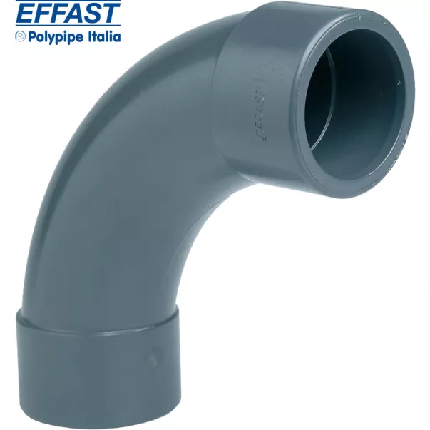 EFFAST RDRCUD0900 відведення плавний 90 ° PVC-U d90 - Фото №2
