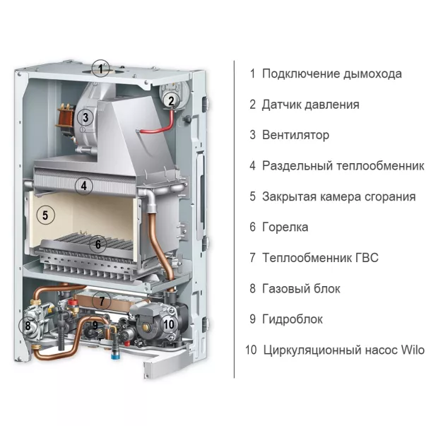 Protherm Рись LYNX 24 23,5 кВт турбований котел газовий двоконтурний - Фото №2