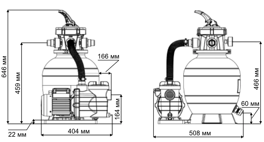 Габаритные размеры Aquaviva Lagoon 400