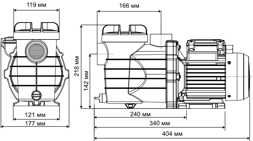 Габаритные размеры Aquaviva Lagoon 400