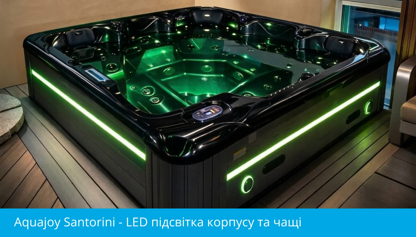 Aquajoy Santorini - подсветка корпуса