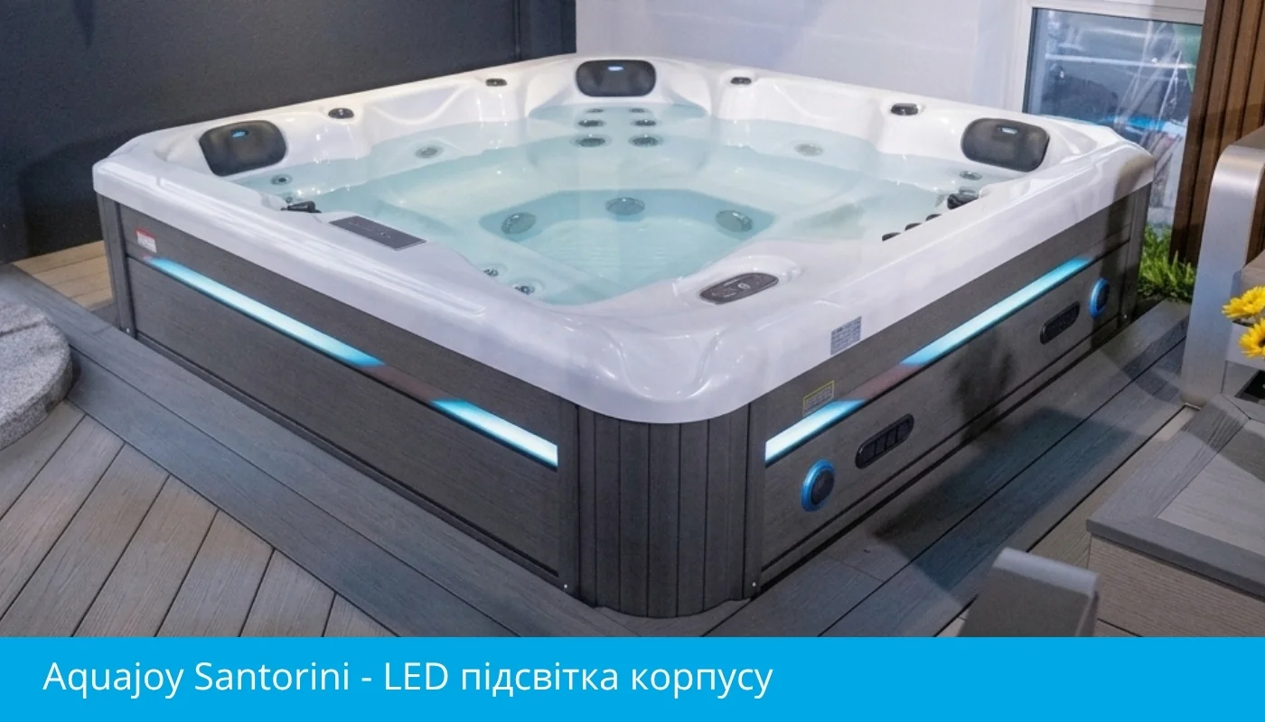 Aquajoy Santorini Silvery-white marble SPA ванна