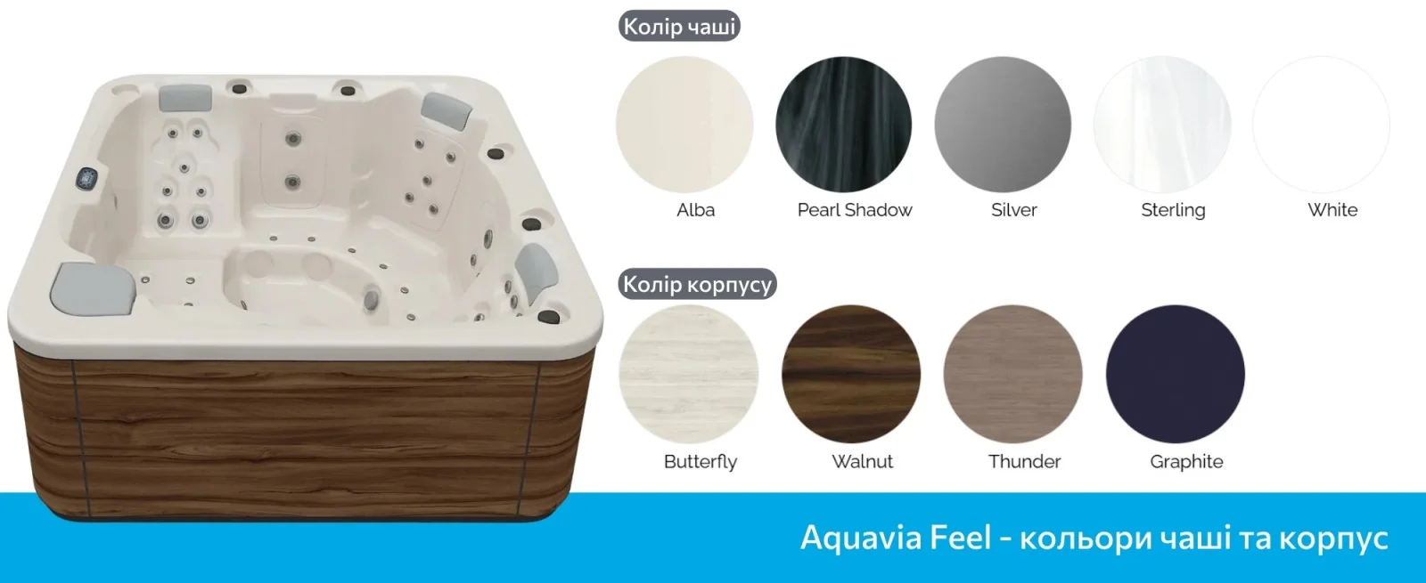 AQUAVIA Aqualife Feel, цвет чаши и корпуса