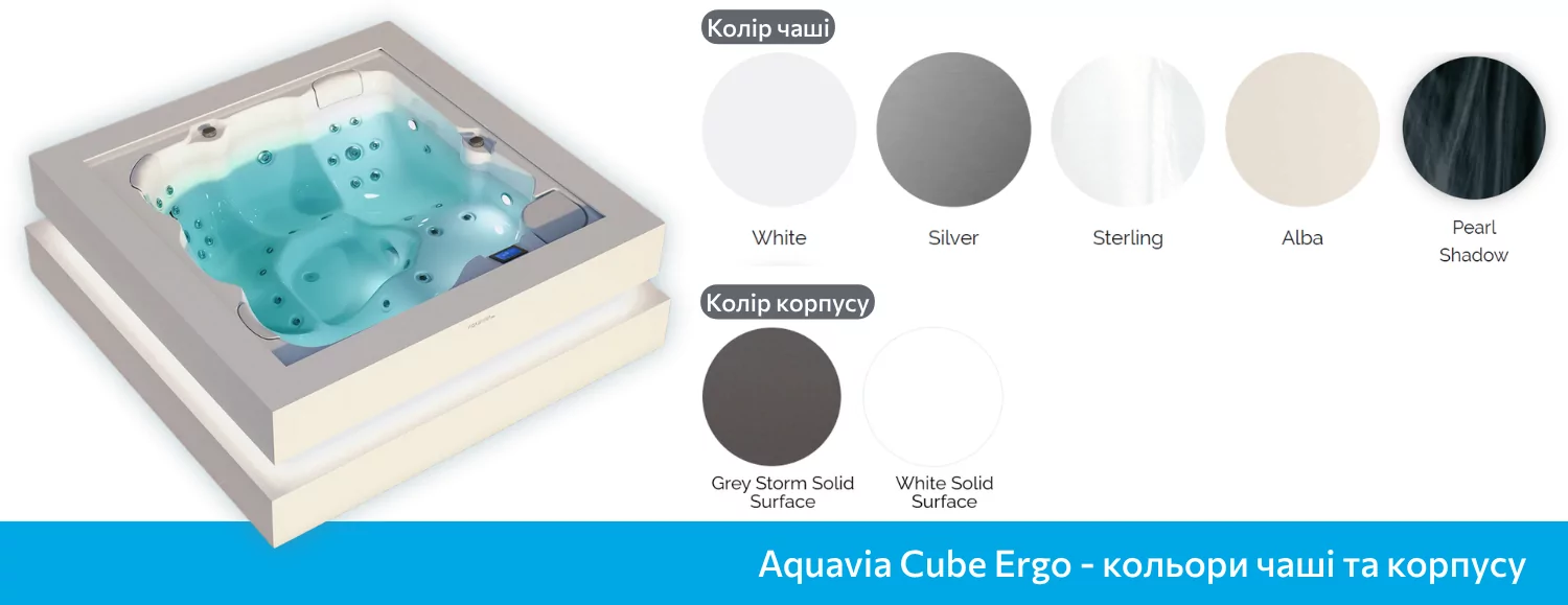 Aquavia cube Ergo, цвета корпуса и чаши Aquavia cube Ergo, цвета корпуса и чаши
